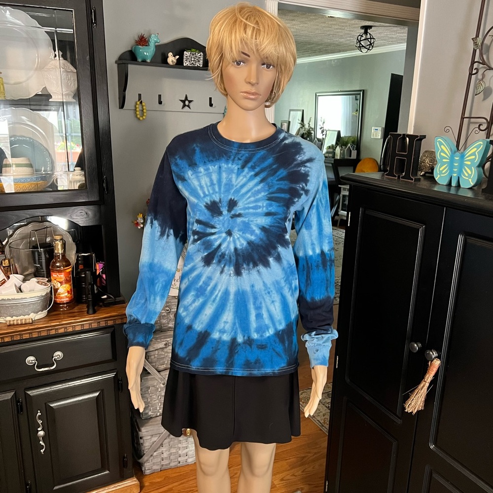 Gildan Long Sleeve Tye Dye Shirt SZ SM